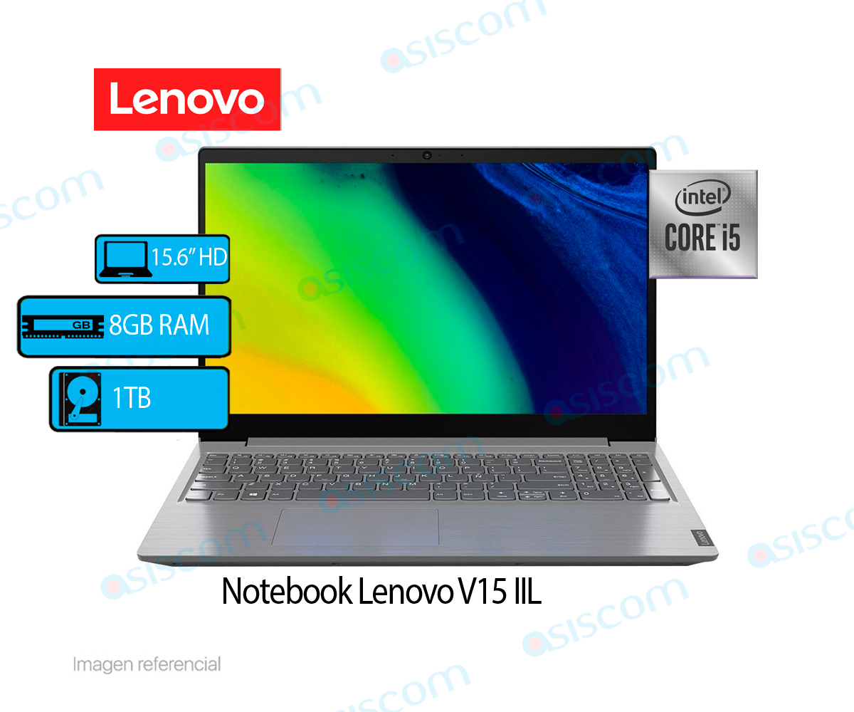 LAPTOP LENOVO V15-IIL I5-1035G1 ( 82C50034LM ) 15.6" - I5 - 1TB - 8GB - S/ SISTEMA.